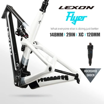 2023 Lexon 29er Карбоновая Рама MTB с Полной Подвеской Горный Велосипед Toray Mountain Frame 29 Carbon Frameset 15 17 19 21 Дюймовые Детали