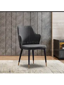 Легкий постмодернистский Роскошный Металлический стул в индустриальном стиле из кованого железа, простой скандинавский Дизайнерский обеденный стул в стиле ретро в западном стиле