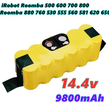 Новый 14,4 В 9800 мАч Сменный NI-Mh аккумулятор для iRobot Roomba 500 600 700 800 Серии для roomba 880 760 530 555 560 581 620 650