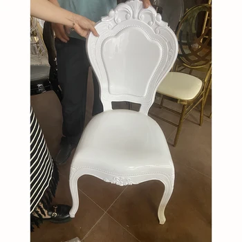 ML-R12 Высококачественный современный дешевый стул из прозрачной смолы, пластиковый стул-трон для свадьбы