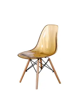 Обеденный стул в европейском стиле, простой современный хрустальный стул, модный прозрачный стул, креативный дизайнерский стул
