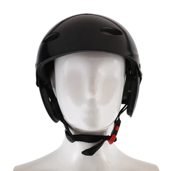 Защитный шлем с 11 дыхательными отверстиями для водных видов спорта, Каяк, каноэ, гребля для серфинга - черный