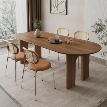 Водонепроницаемый обеденный стол в скандинавском стиле, Деревянный Роскошный Расслабляющий Стол для завтрака, письменный стол, Портативная мебель для дома Mesas Pegables