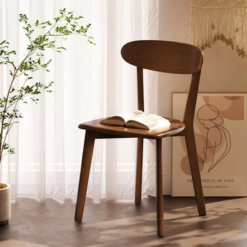 Деревянные обеденные стулья для конференций, спинка для домашней работы, простые обеденные стулья для компьютера, мебель для спальни Hogar Salon Furniture B1