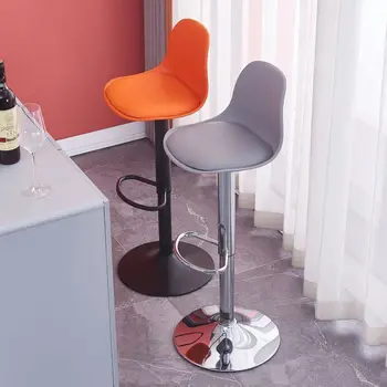 Барный стул современный минималистичный стул вращающийся барный стул с фронтальным подъемником домашний металлический стул барный высокий стул