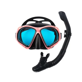 C707 Многофункциональная маска для дайвинга для взрослых, занимающаяся водными видами спорта, из пищевого силикона, Полностью сухие очки для дайвинга, профессиональный набор для подводного плавания