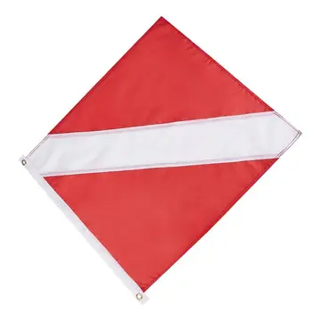 Флаг для дайвинга на открытом воздухе Красный флаг для лодки Флаги для дайвинга с аквалангом фридайвинга подводной охоты снорклинга 19,7 X 24 дюйма
