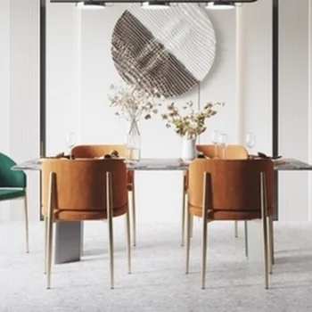 Акцент Современные Расслабляющие Обеденные стулья в скандинавском стиле Кухонные Переносные кофейные дизайнерские Обеденные стулья Мебель для дома Sandalye для гостиной