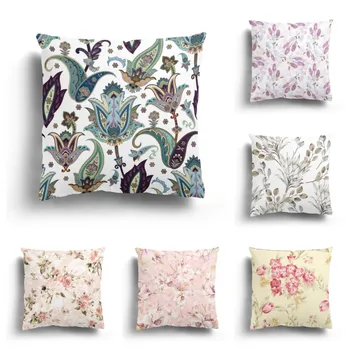Подушки серии Small Flower, диванные подушки для гостиной, валики, наволочки, квадратные подушки с индивидуальными рисунками