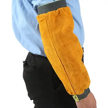 Сварочный рукав для рук, Термостойкие Защитные чехлы для рук из воловьей кожи с крючком и дизайном, Прочная защита для рук для машин Factor