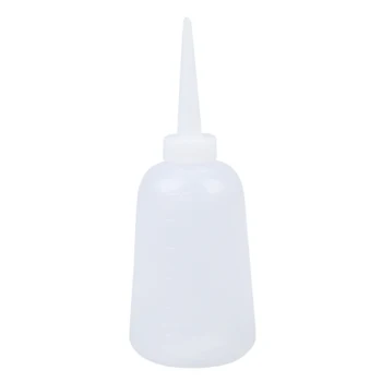 Прозрачная белая пластиковая бутылка для выжимания жидкости для соуса, масла, 300 мл