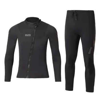 мужские гидрокостюмные брюки 3 мм, костюм для подводного плавания, куртка-брюки с разрезом, неопреновый купальник, черное теплое плавание