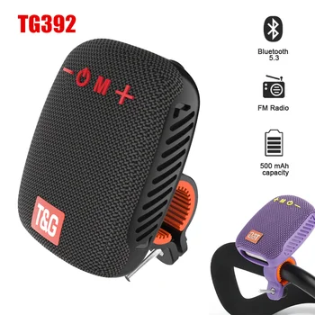 TG392 Bluetooth Динамик Портативная беспроводная мини-басовая колонка FM-радио Саундбар Boombox Music Play Громкоговоритель для езды на велосипеде