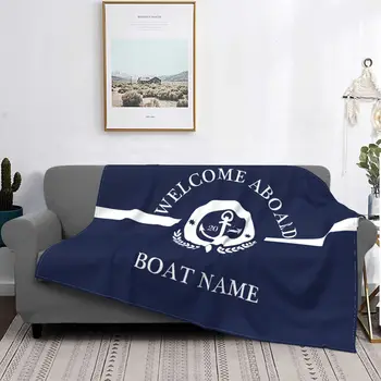 Фланелевое одеяло с декоративным принтом в морском стиле глубоководного цвета, дышащее Ультра Теплое постельное белье и одеяло для путешествий, осень настраиваемая