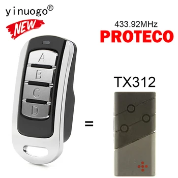 Для PROTECO TX312 Пульт Дистанционного Управления Гаражными Воротами 433,92 МГц С Подвижным Кодом Передатчик Открывания Гаражных Ворот PROTECO Remote Control Clone