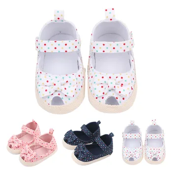 Обувь Для малышей для маленьких девочек, Детская обувь на мягкой подошве, детские тонкие туфли, домашние милые сандалии для девочек, сандалии для девочек-малышей