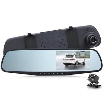 Регистратор зеркала заднего вида С двойной регистраторной камерой Автомобильный видеомагнитофон FHD 1080P Зеркальный автомобильный видеорегистратор Зеркало заднего вида