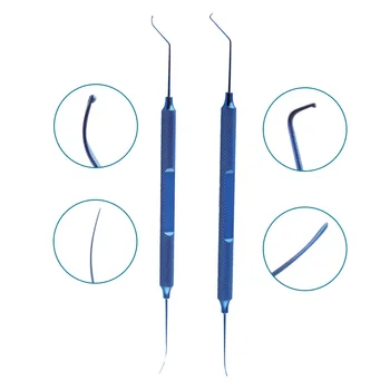 Офтальмологический хирургический инструмент для манипулирования линзами с двойным концом