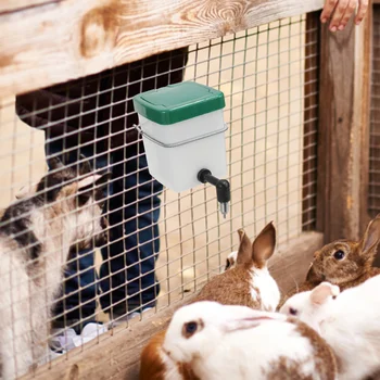 Пластиковый контейнер Подвесной Питьевой Фонтанчик для домашних животных Контейнер для кормушек ПВХ