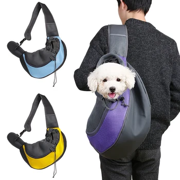 Новая сумка для кошек на одно плечо для путешествий с кошками и собаками, переносная сумка для домашних животных через плечо, Дышащий Сетчатый рюкзак для домашних животных