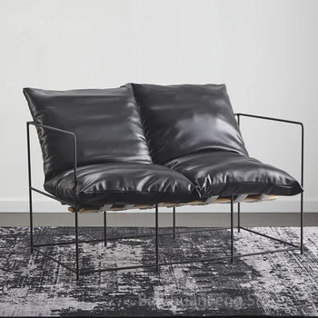 Простые железные обеденные стулья в скандинавском стиле, мебель для гостиной простого дизайна, Современный роскошный одноместный диван, кресло для переговоров, обеденный стул Z