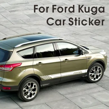 Для Ford Kuga 12 MK1 MK2 2ШТ Автомобильные наклейки Наклейки из виниловой пленки в длинную полоску для укладки автомобилей Тюнинг Автоаксессуаров