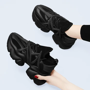 Женская обувь, кроссовки для бега, Модная уличная обувь для бега трусцой на платформе, спортивная обувь для прогулок, Женская повседневная обувь для путешествий, Сетчатая спортивная обувь