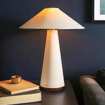Настольная лампа с белым грибом, современная креативная настольная лампа в скандинавском стиле, светодиодная для украшения дома, спальни, отеля, магазина, ламп