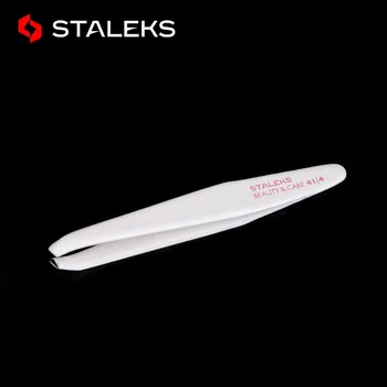STALEKS TBC-41-4 Белый, Новый высококачественный пинцет для бровей, Многофункциональный инструмент для макияжа для удаления волос из нержавеющей стали