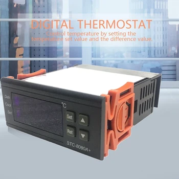 STC-8080A + Автоматический регулятор температуры охлаждения 12V для морозильной камеры холодильника