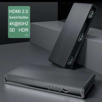 4K 60Hz HDMI Splitter 1x2 Video Switcher 5x1 HDMI Switch 3x1 4x1 Адаптер Конвертер для Mi Box Xbox PS3 PS4 Портативных ПК К Монитору