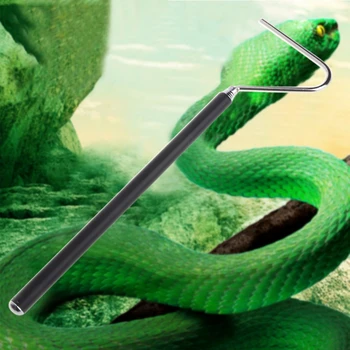 Телескопический крючок для ловли змей Крючок из нержавеющей стали Snake Catcher 3,28 фута для ловли змей с управлением 87HA