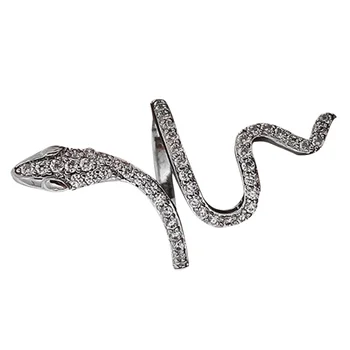 Змеиное кольцо Регулируемые женские украшения на Безымянный палец Модное женское кольцо