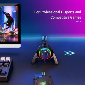 RGB Светодиодная Игровая Мышь С Подсветкой, Банджи-Кабельный Органайзер, Гибкая Мышь Без Намотки, Провод для игровых Устройств, Фиксированный с портом Type-C