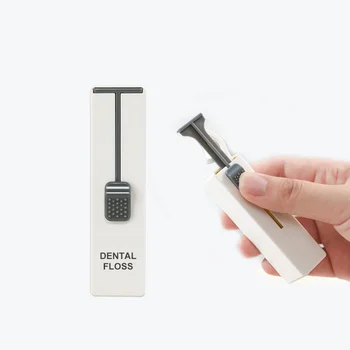 Портативный органайзер для зубной нити с автоматическим запуском в одно касание, футляр для зубной нити для ухода за полостью рта