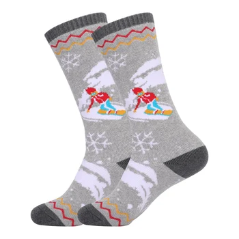 Новые детские зимние теплые лыжные носки, высокоэластичные дышащие утолщенные носки для сноуборда