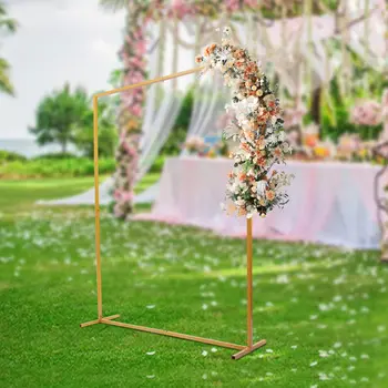 Подставка для свадебной арки с основанием Металлическая Квадратная Садовая арка для украшения свадебных вечеринок