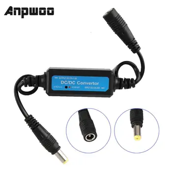 ANPWOO 12V 1.5A Мини-преобразователь постоянного тока, Мониторинг передачи в режиме реального времени, светодиодный регулятор, стабилизатор