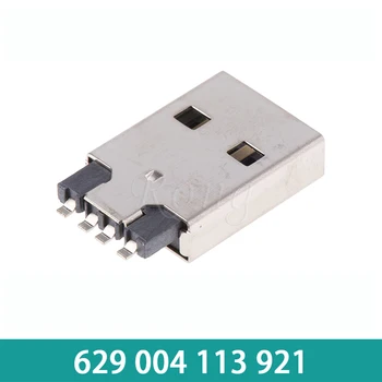 629004113921 4-контактный разъем серии WR-COM USB2.0A, приваренный к SMT-разъему с 1-портовым разъемом USB