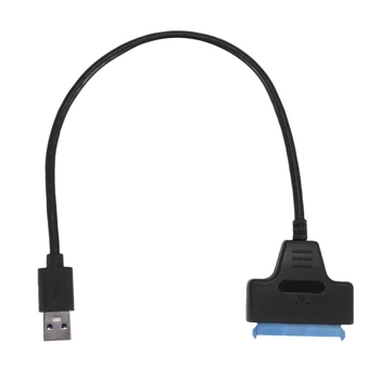 Кабель-адаптер жесткого диска SATA с USB 3,0 на 2,5 дюйма SDD Конвертер SATA в USB 3,0-черный