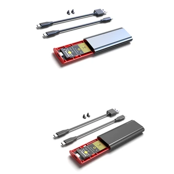 M2 SSD NVME Корпус M.2 К USB 3.1 SSD Box Чехол Для M.2 Pcie Nvme M Key 2230/2242/2260/2280 Адаптер Без инструментов