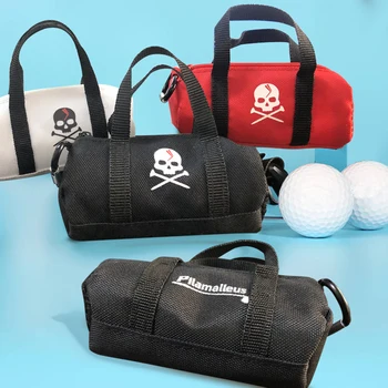 Сумка для хранения мячей для гольфа, переносная сумка для хранения мячей для гольфа, легкая с металлическим крючком на молнии, уличные аксессуары большой емкости