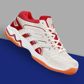Профессиональная мужская спортивная обувь для волейбола, синие, красные Женские кроссовки для бадминтона и тенниса, кроссовки для настольного тенниса большого размера 36-47