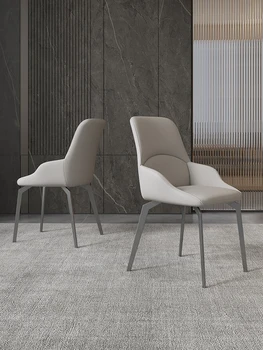 Итальянские обеденные стулья в стиле минимализма, современные домашние рестораны в стиле минимализма, кресла для гостиниц, дизайнерские табуреты