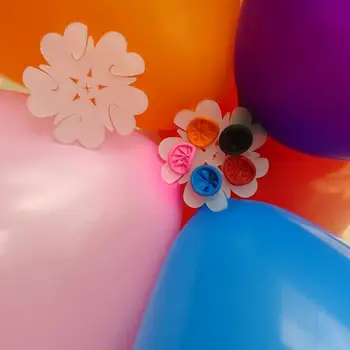Принадлежности для вечеринок Воздушный шар 10шт Зажимы Держатель Наклейка в форме цветка Принадлежности для свадьбы, Дня рождения