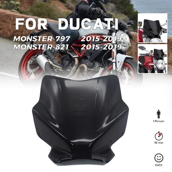 MTKRACING Для Ducati Monster 797 M797 Monster 821 M821 1200 1200 s 1200r Мотоцикл Обтекатель Лобовое Стекло