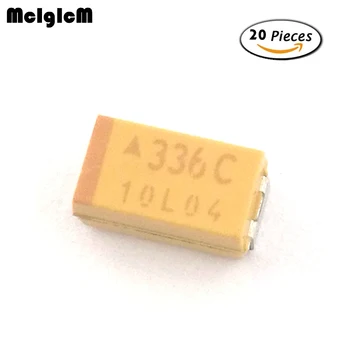 MCIGICM 20шт C 6032 33 мкФ 16 В SMD танталовый конденсатор