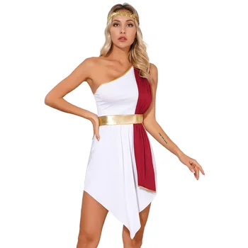 Древнеримский Греческий наряд, тематическое платье для вечеринки на Хэллоуин, костюм египетской Клеопатры, костюм Римской принцессы, Маскарадный костюм Каниваля для косплея
