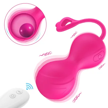 USB Зарядка Пульт дистанционного управления ABS Яйцо Кегеля Секс-Игрушки для женщин Вагинальные Шарики Вагинальные Упражнения Ремонт Секс-шопа Игры для взрослых Эротика