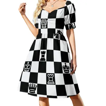 Шахматное платье летнее женское платье 2023 женское вечернее платье 2023